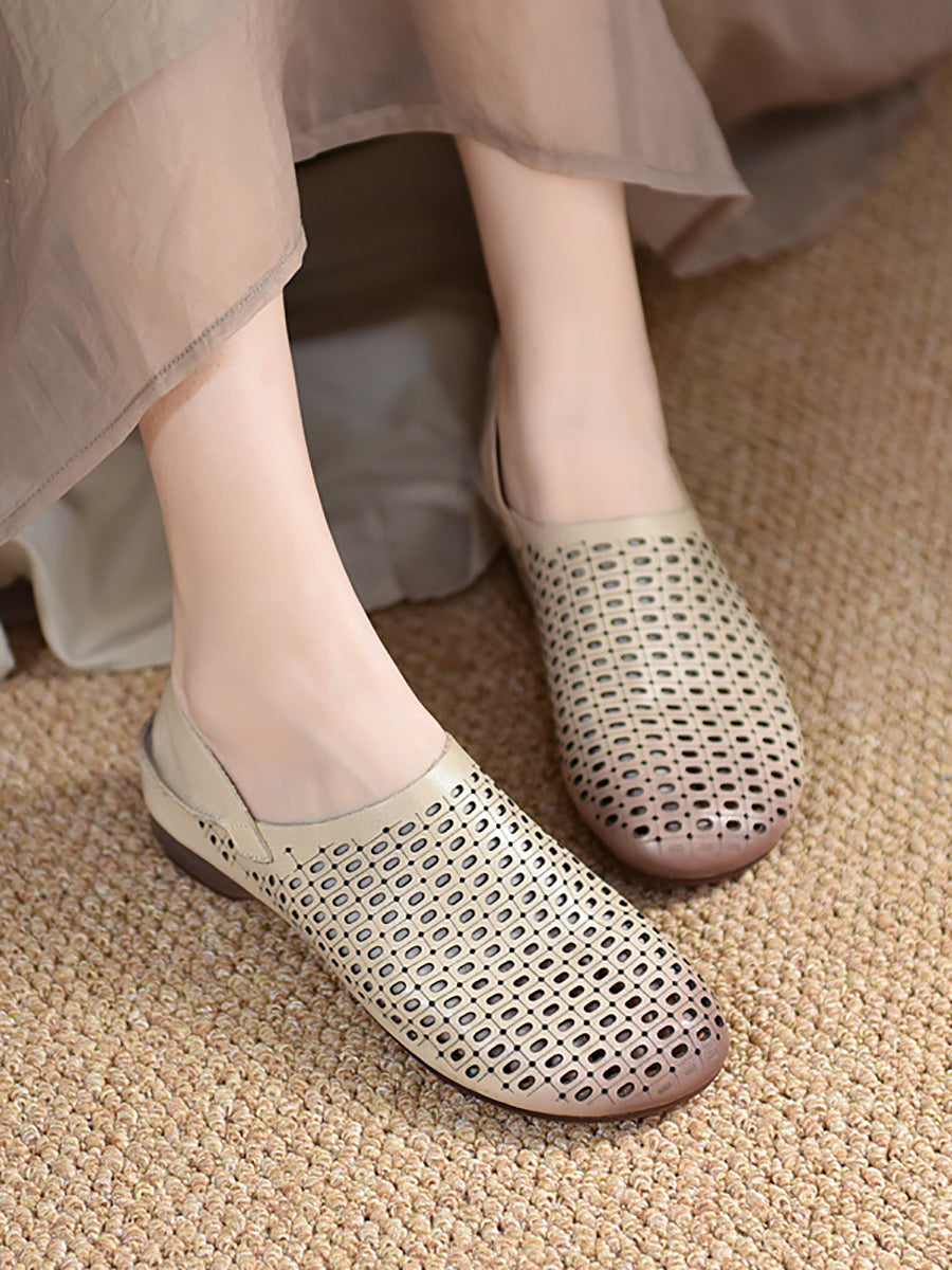 Boho Chic Hollow Out Comfy Flats