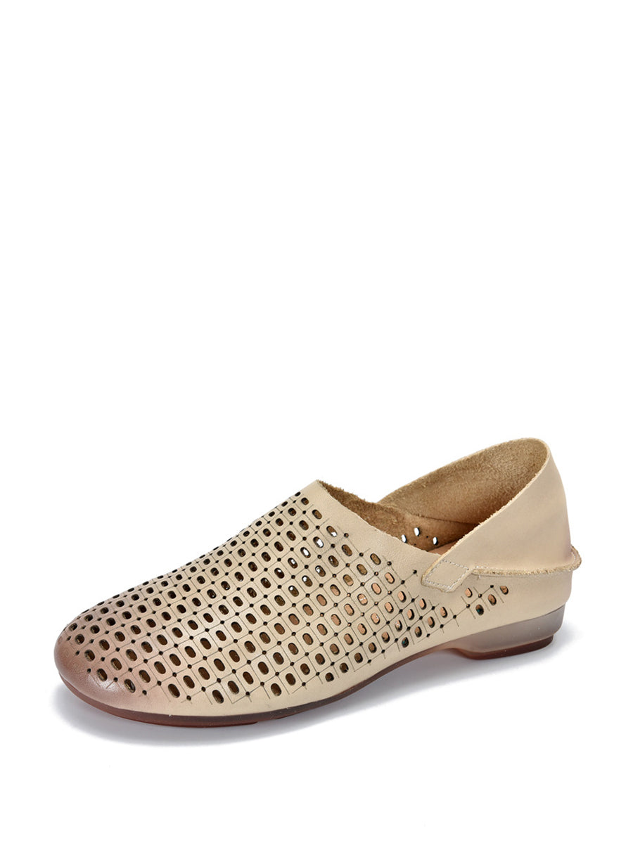 Boho Chic Hollow Out Comfy Flats