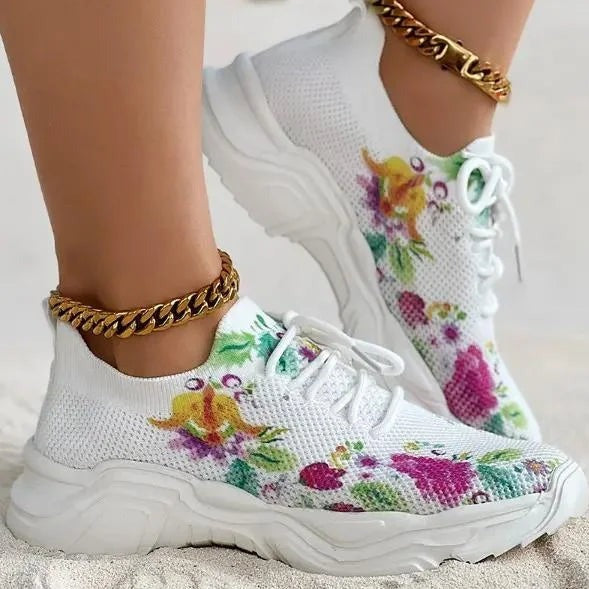 Zapatillas ortopédicas florales