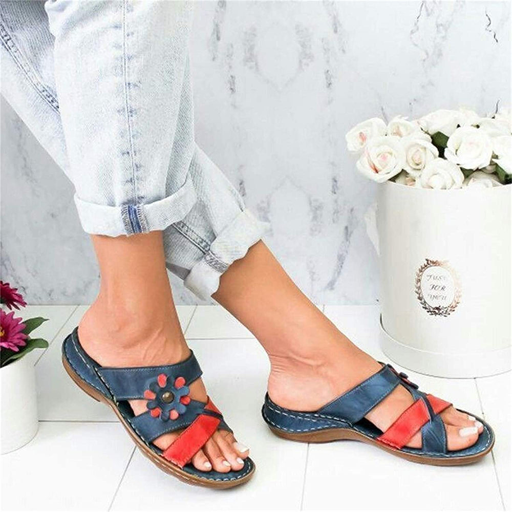 Sandalias florales cómodas