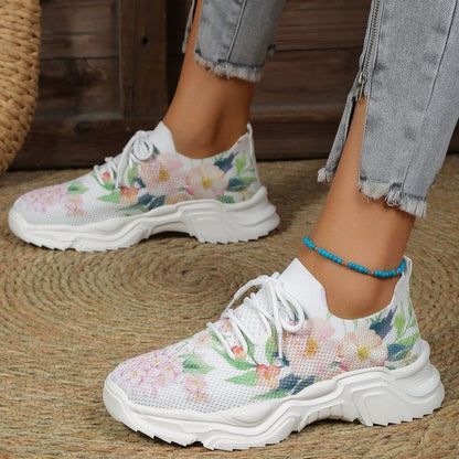 Zapatillas ortopédicas florales