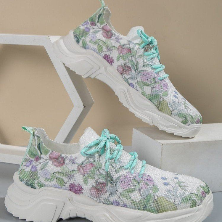 Zapatillas ortopédicas florales