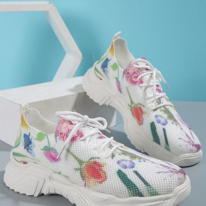 Zapatillas ortopédicas florales