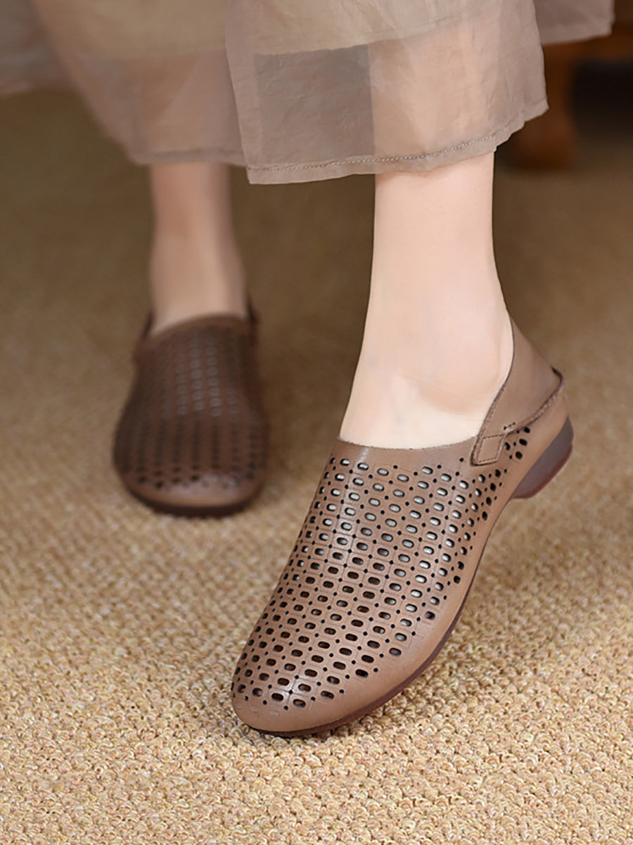 Boho Chic Hollow Out Comfy Flats