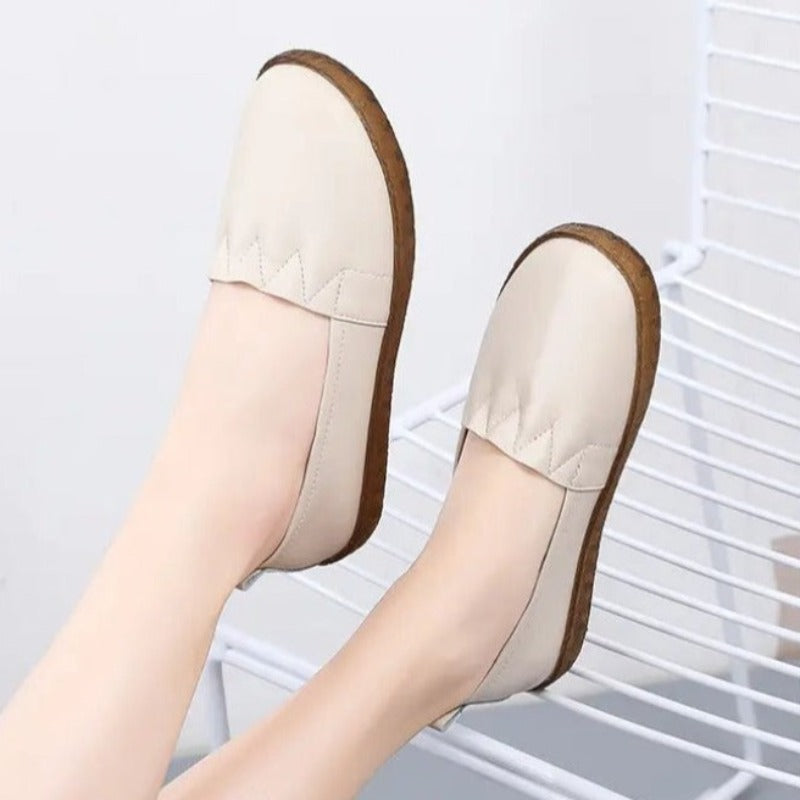 Mocasines Mujer Piel Slip On