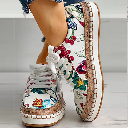 Zapatillas fáciles con flores