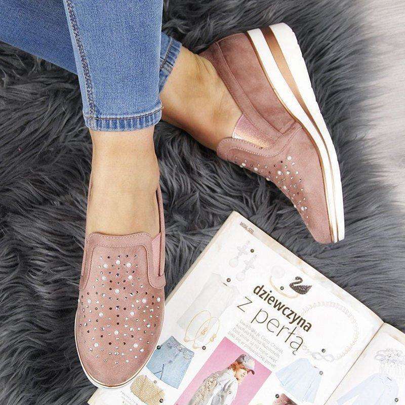 Slip On Zapatos Vulcanizados Brillantes