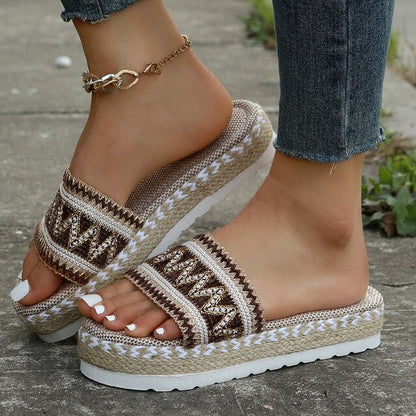 Sandalias de estilo étnico para mujer