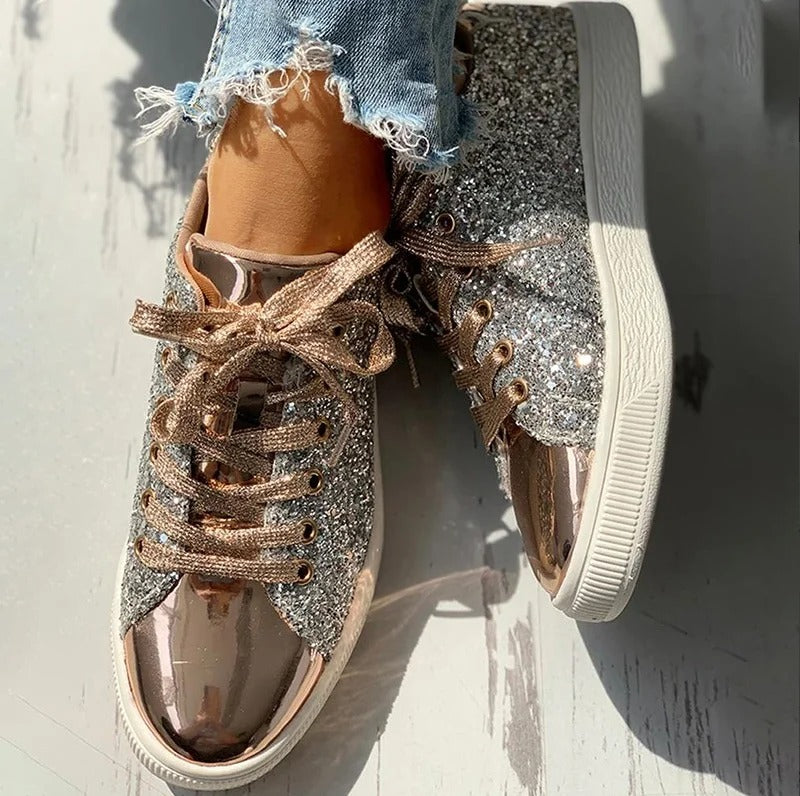 Glitter Zapatillas Casual Mujer