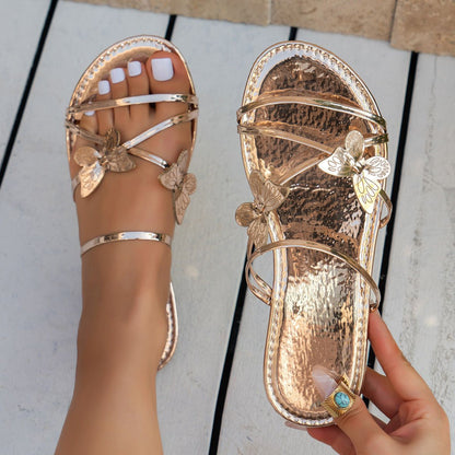 Chanclas de verano con tiras cruzadas