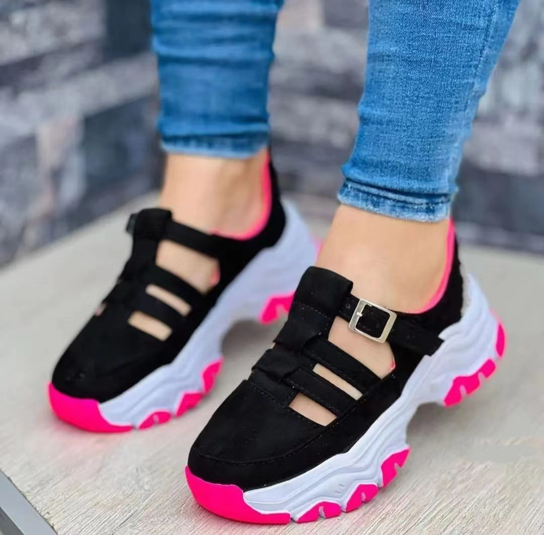 Zapatillas con suela de amortiguación para mujer