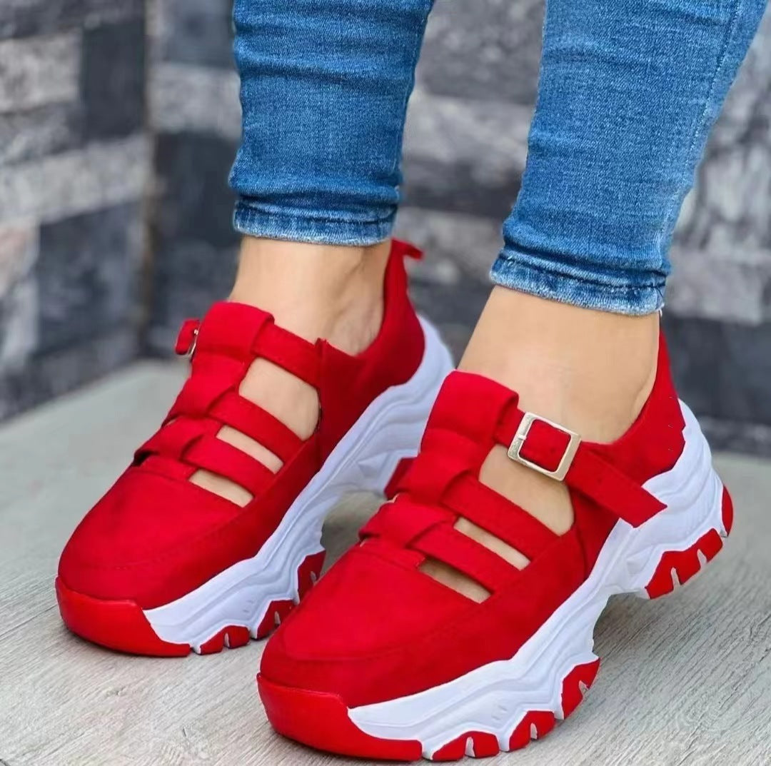 Zapatillas con suela de amortiguación para mujer