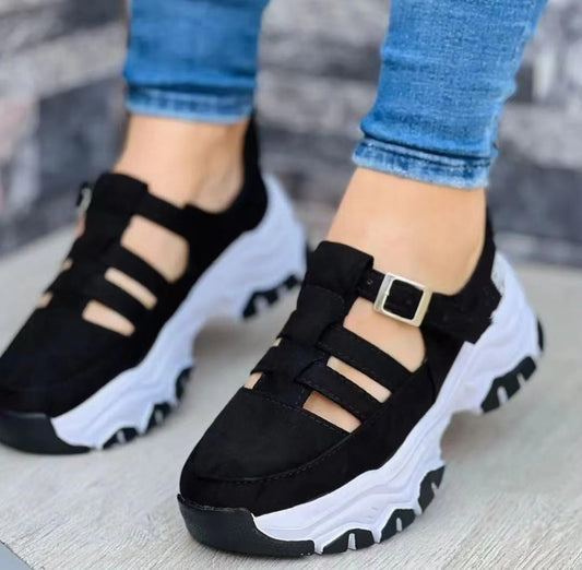 Zapatillas con suela de amortiguación para mujer