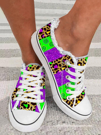 Zapatillas de lona con cordones Block Graphic