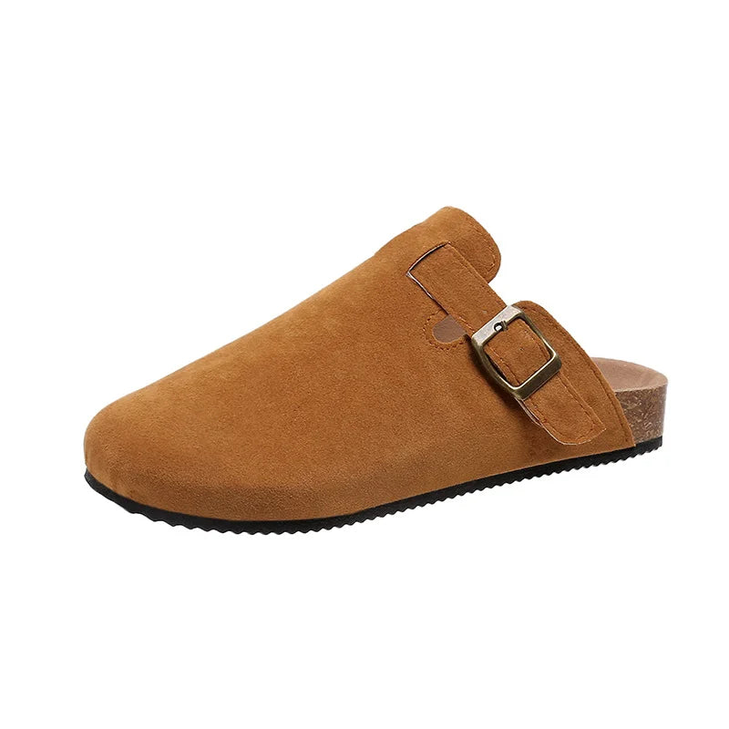 Mujer Zapatillas Mules Sandalias Modernas Hebilla Zapatos Correa