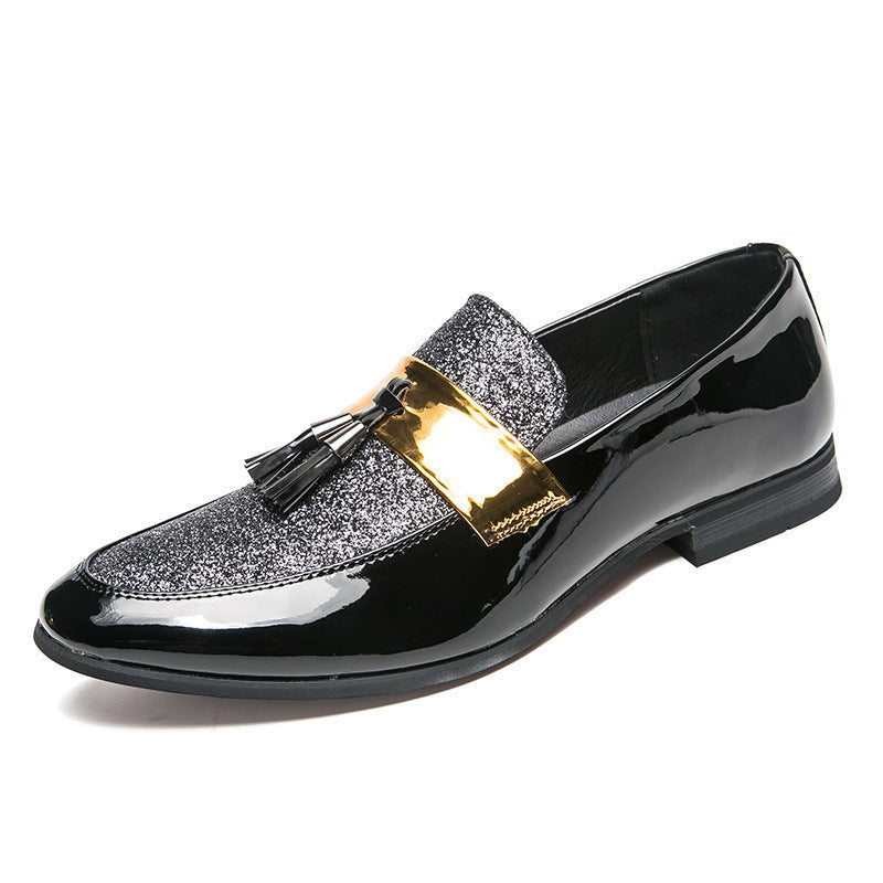 Black Tassel Shoe Handmade Wedding Men Mocasines