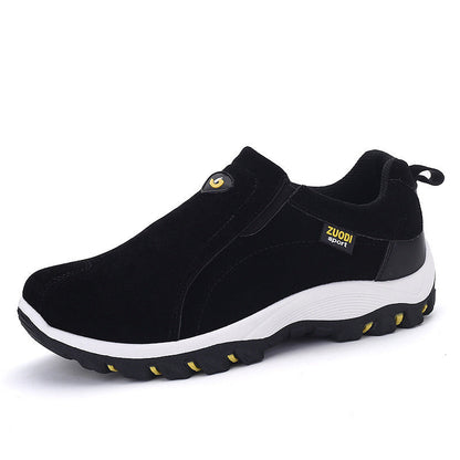 Hombres Flat Slip On Mocasines Caucho Sneaker