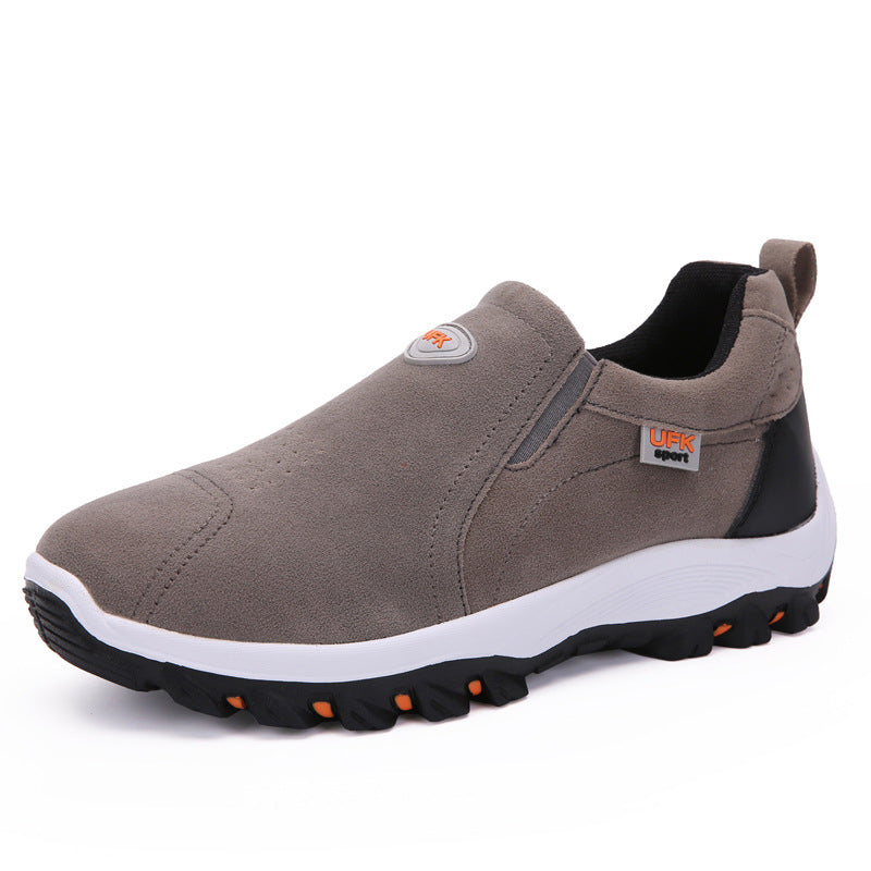 Hombres Flat Slip On Mocasines Caucho Sneaker