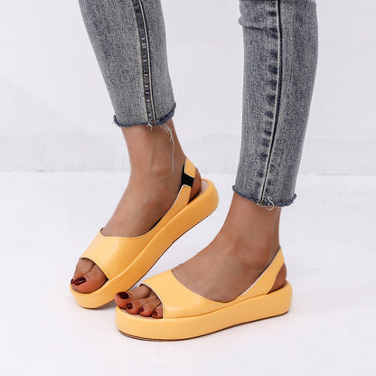 Peep Toe Zapatos de playa Slip On