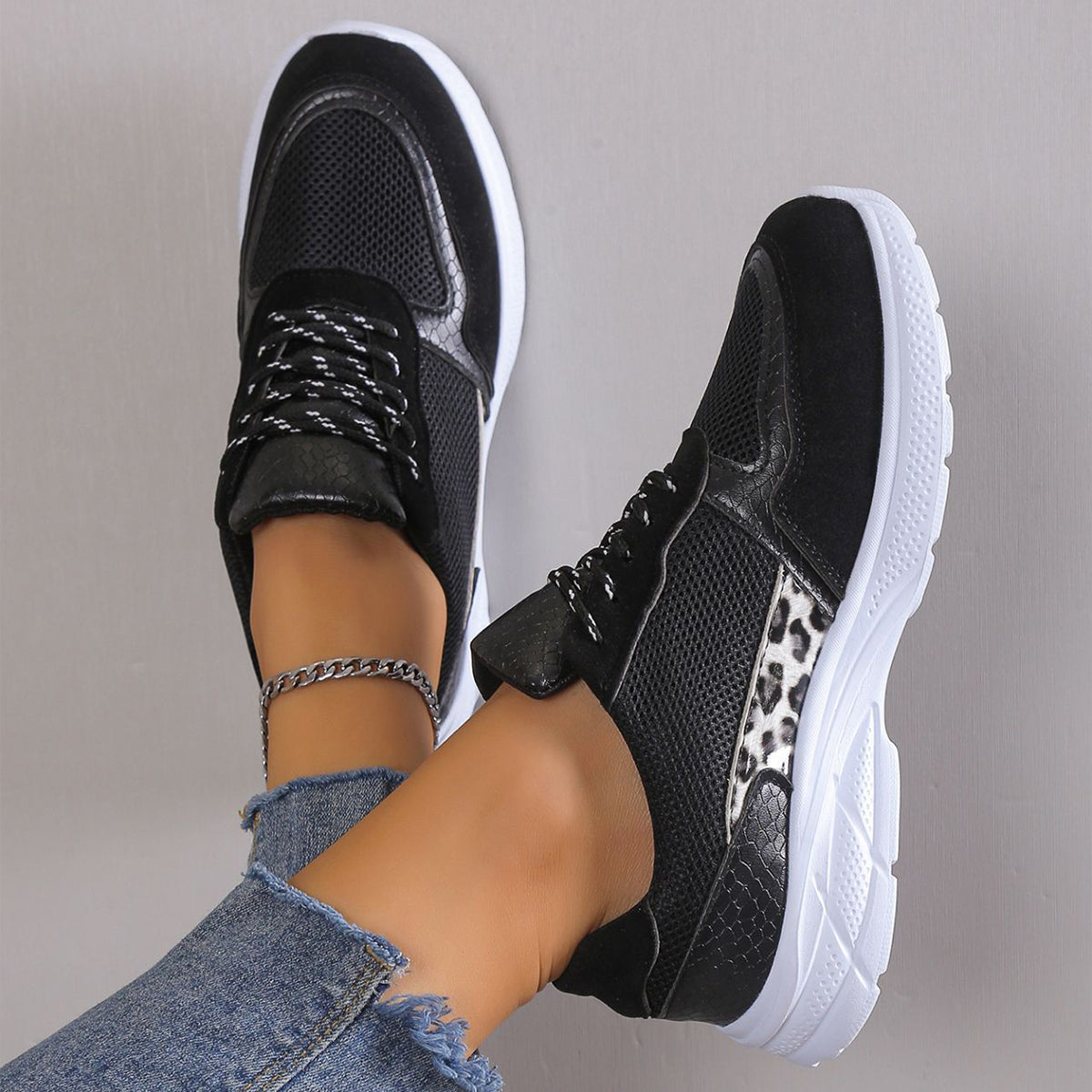 Womens Wedge Comfortable Sneakers