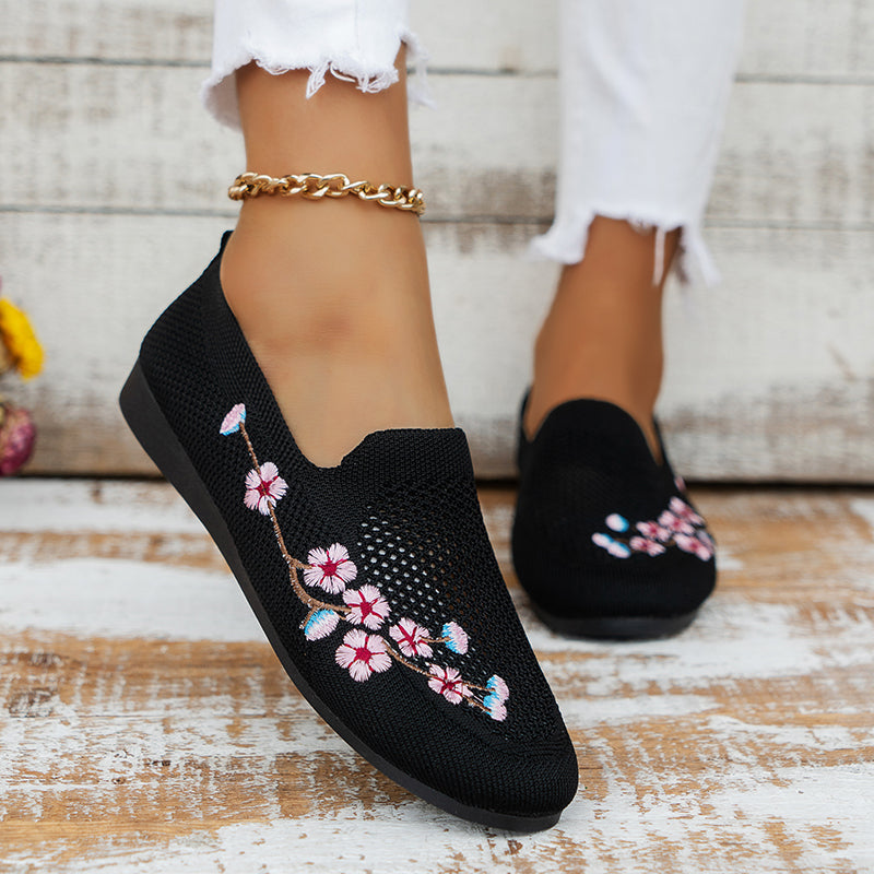 Zapatos de verano con flores