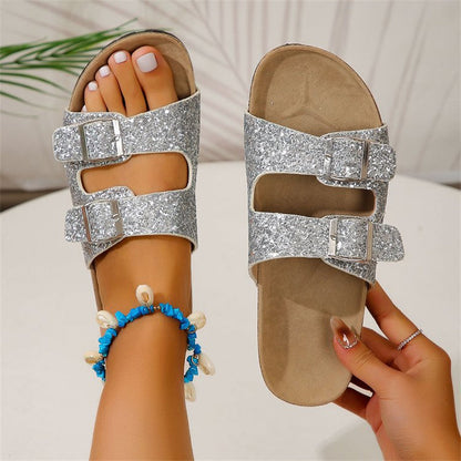 Sandalias de lentejuelas tendencia de verano