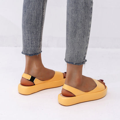 Peep Toe Zapatos de playa Slip On