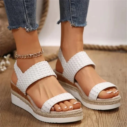 Verano Nuevo Estilo Mujeres Tacones Altos