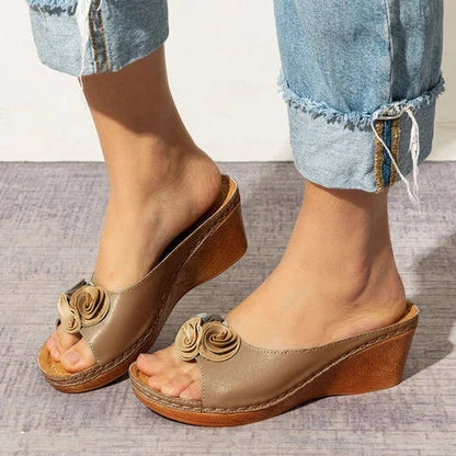 Sandalias de cuña para mujer