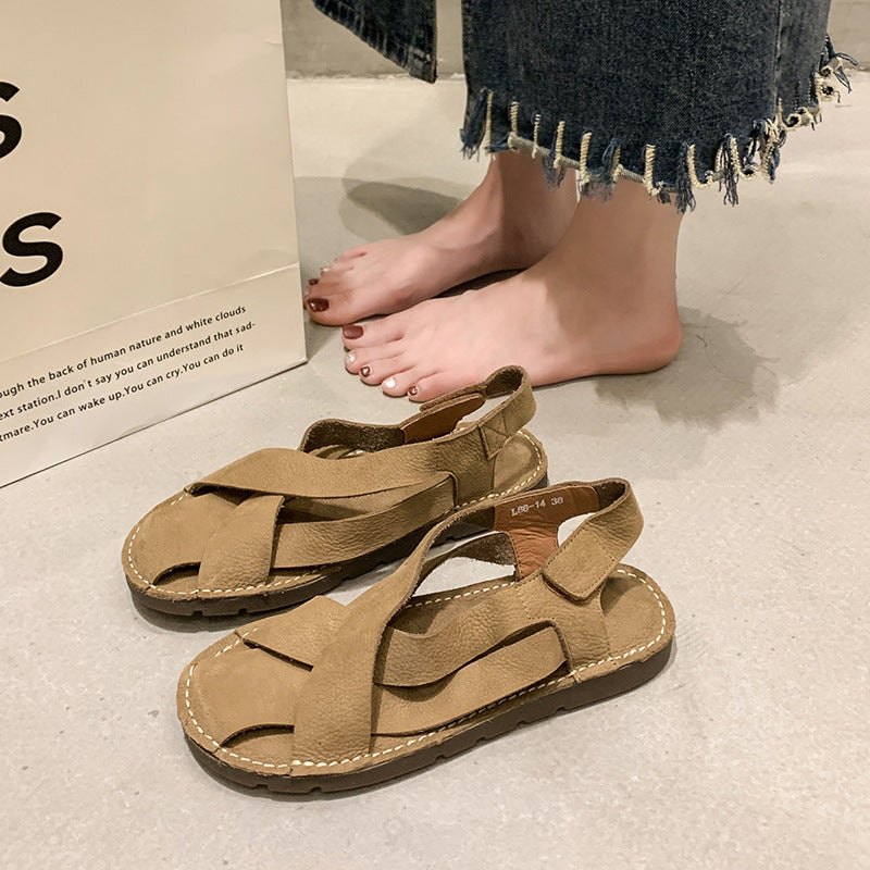 Sandalias tejidas para mujer