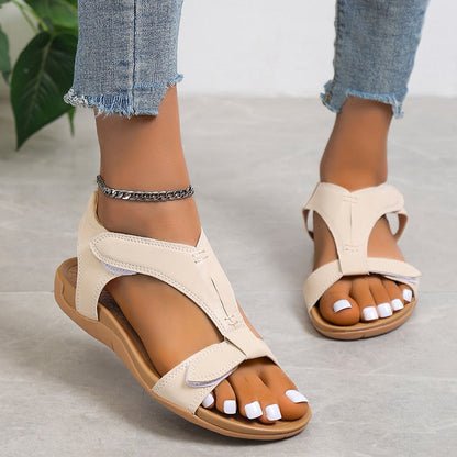 Sandalias de tiras de velcro para mujer