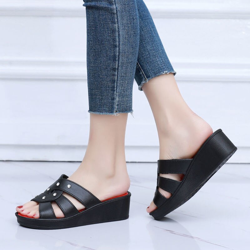 Womens Wedges Slippers Sandals