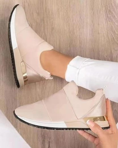 Retro Slip On Sneakers Women Arch Support