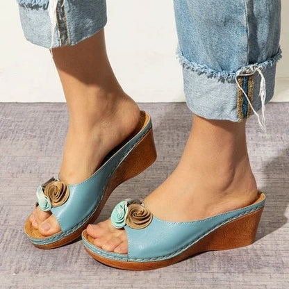 Sandalias de cuña para mujer