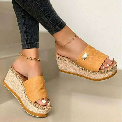 Sandalias de cuña de verano para mujer