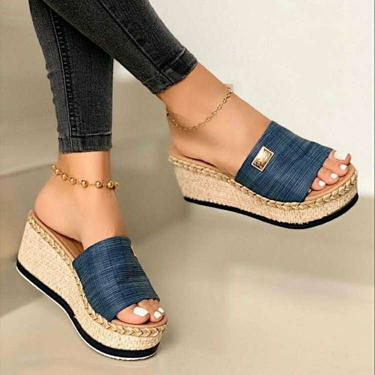 Sandalias de cuña de verano para mujer