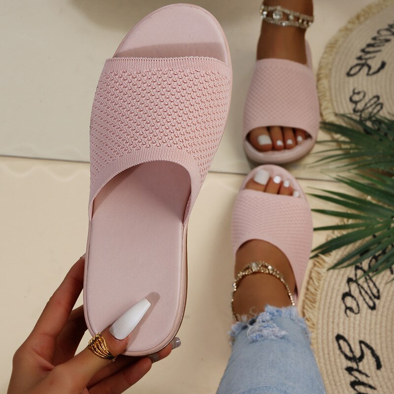 Sandalias de malla para mujer