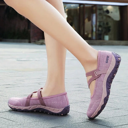 Malla transpirable zapatos casuales para caminar para las mujeres