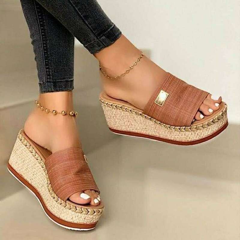 Sandalias de cuña de verano para mujer