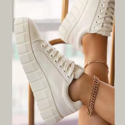 Womens Casual Sports Lace Up Trainers