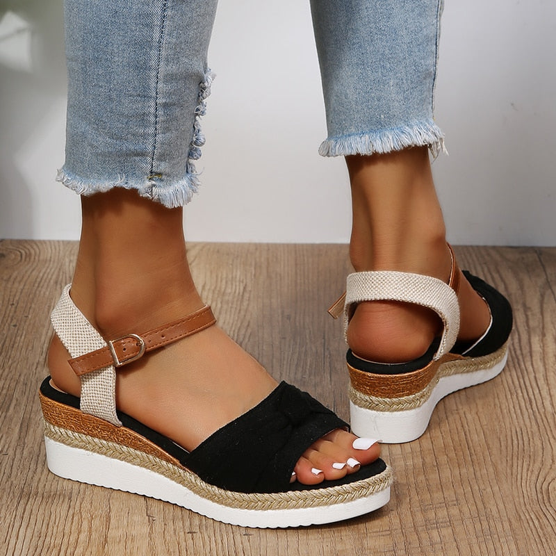 Womens Espadrilles Wedge Sandals