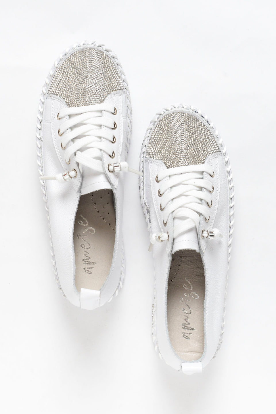 Zapatillas planas con strass