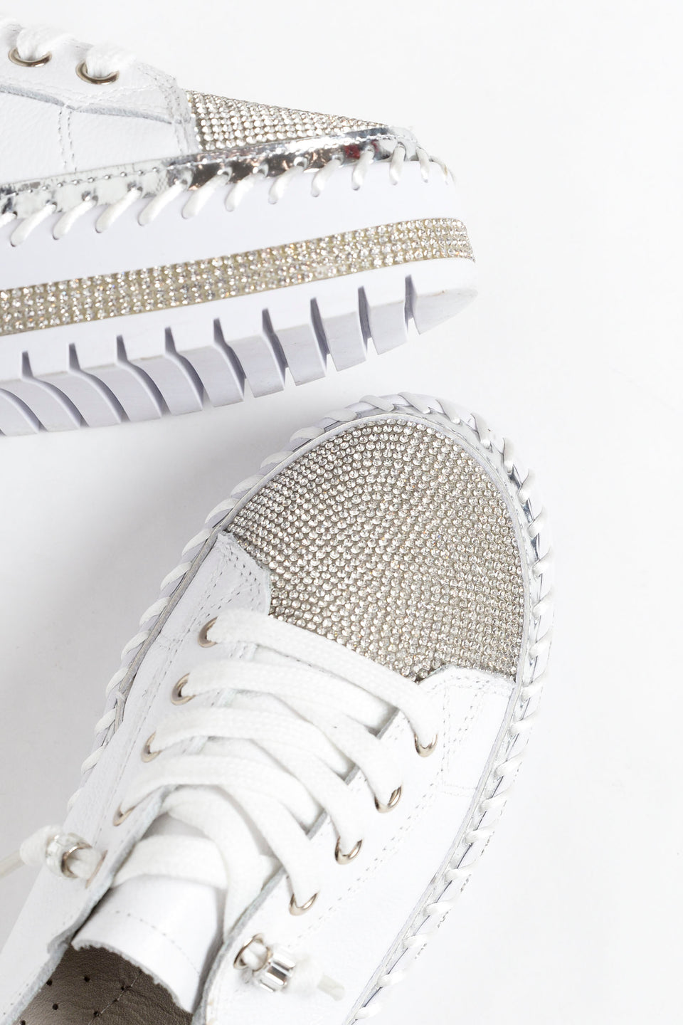 Zapatillas planas con strass