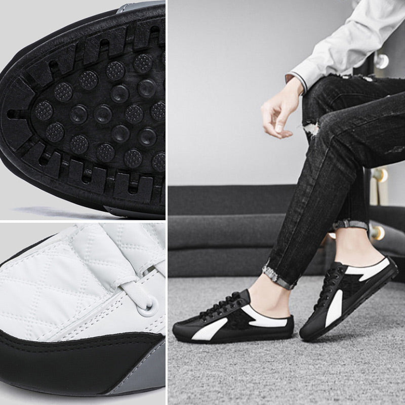 Zapatillas sintéticas con cordones para hombre