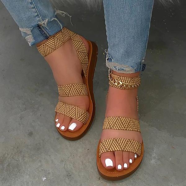 Summer Flat Sandals Oshnow