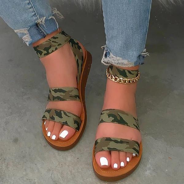 Summer Flat Sandals Oshnow