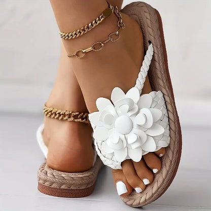 Zapatillas estilo boho con flores