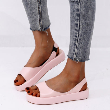 Peep Toe Zapatos de playa Slip On