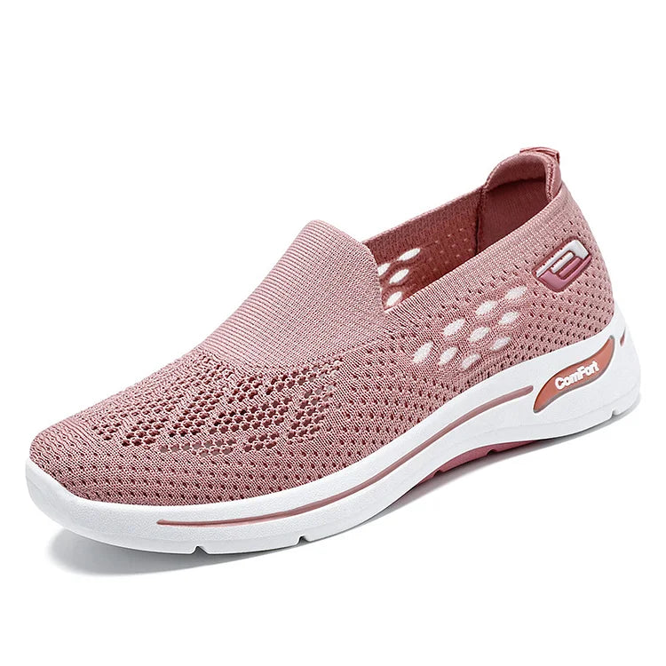 Womens Ladies Slip On Memory Foam Trainers Shoes Talla