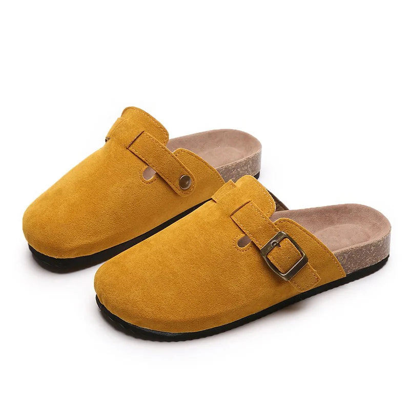 Mujer Zapatillas Mules Sandalias Modernas Hebilla Zapatos Correa